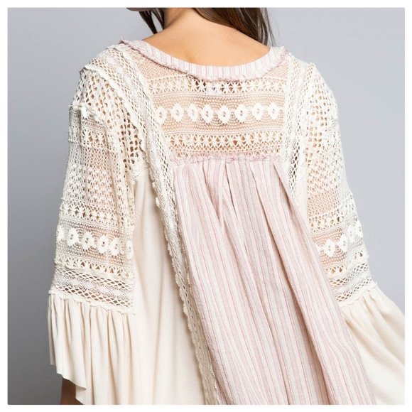 POL Casablanca Eye Catcher Linen Tunic Top - Picture 6 of 15